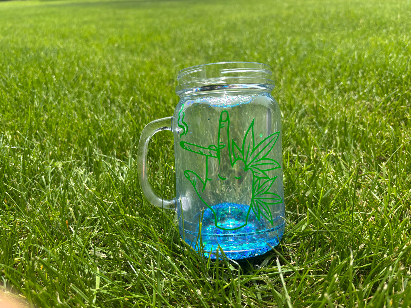 Mason Jar Style 16oz Tumbler